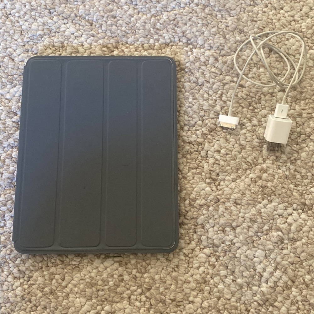 IPad 2 with case and charger